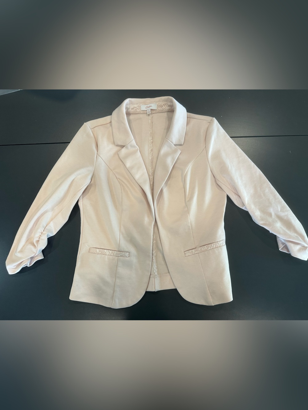 Candie's Pale Pink Women's Blazer Jacket